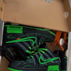 Off White *Green Strike* Rubber Dunks 