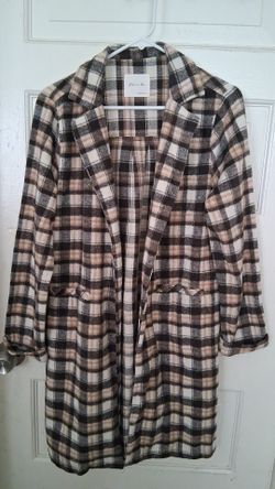 Woman's Flannel Jacket Size L