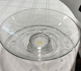 Princess House Heritage Crystal Chip & Dip Bowl