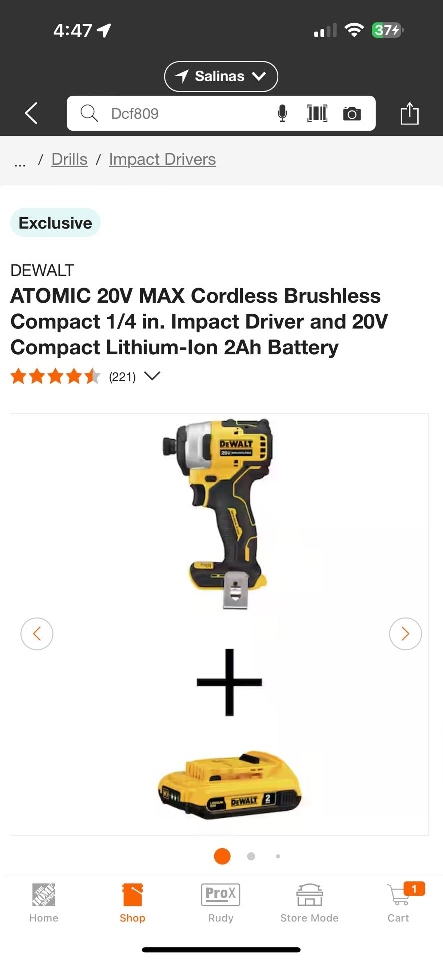 Dewalt 20-V Impact Driver