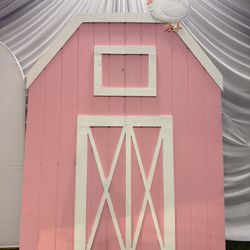 Wood Farm Barn Door Backdrop