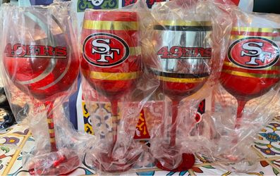 San Francisco 49ers Wine Glasses Set of 4