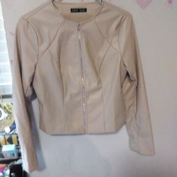 Women's Faux Leather Jacket Size Small