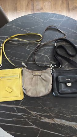 3 coach purses, crossbody
