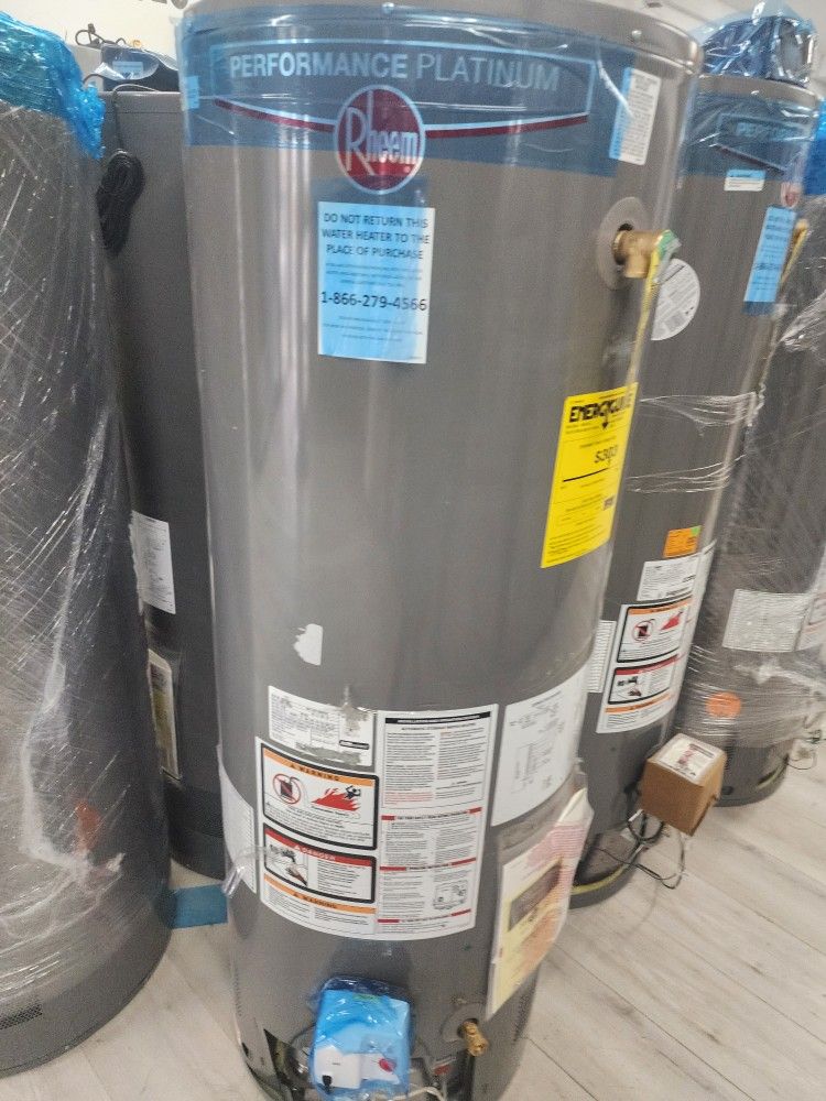 New Water Heater Rheem Performance Platinum