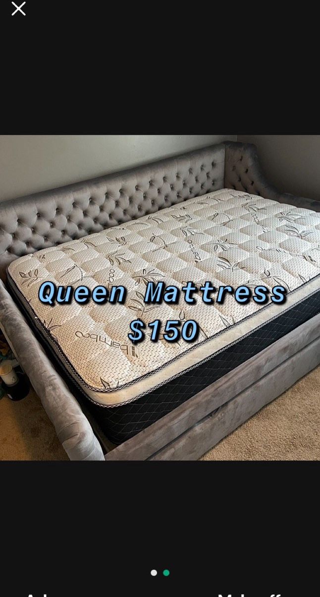 HOUSEHOLD BRAND NEW PILLOW TOP MATTRESSES ✅ COLCHONES NUEVOS PILLOW TOP 💯‼️ QUEEN SIZE $150 ❌ $210 With Box Spring FULL SIZE $140❌ $200 With Box