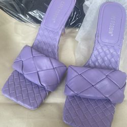 Cape Robbin Women's Lavender Woven Sandals