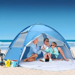 2026 New Upgraded Beach Tent Sun Shelter