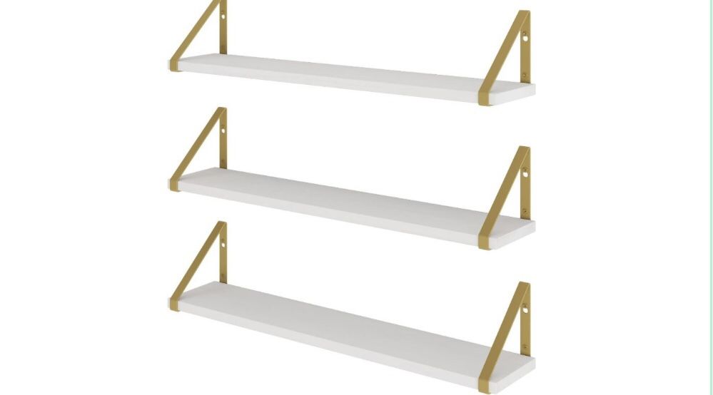 Set of Three 24 inch floating shelves