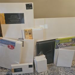35 Canvases Various Sizes