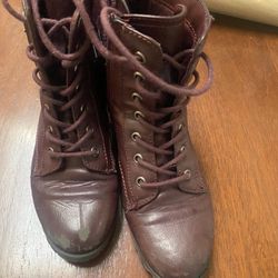 Kids 5 Boots Faux Leather 