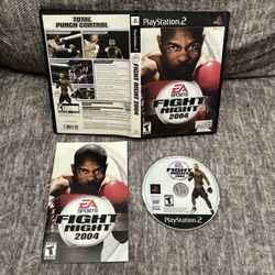 Fight Night 2004 (Sony PlayStation 2, PS2) - Complete CIB w/ Manual Reg Card