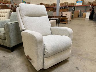 LA-Z-BOY Ivory Woven Upholstery Manual Recliner