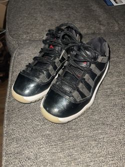 Kids All Black Jordan 11S Size 12