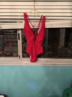 Red One-piece Swimsuit