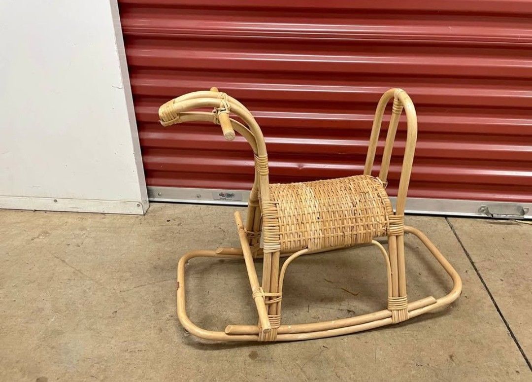 Poppie Rattan Rocking Horse