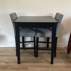 High Top Table With Two Chairs