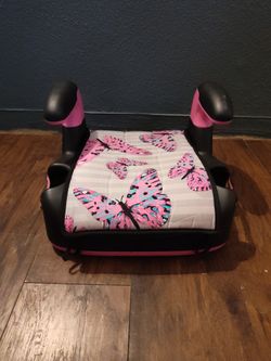 Evenflo AMP Select Backless Booster Car Seat AND Harmony Youth Booster Seat Pink