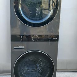 LG 27 IN SMART GAS DRYER & WASH TOWER MEGA CAPACITY “WORKS GREAT”