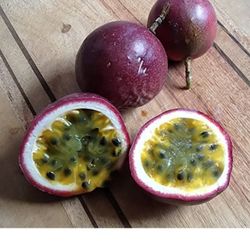 Pack 2 Passion Fruit Starter Plants Fully Grown In 1 Gallon Pot