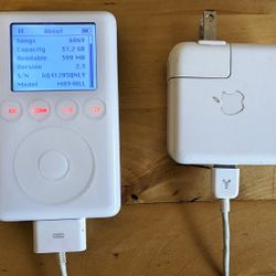 🎧 Apple iPod 3rd Generation — Upgraded 40GB + FireWire Cable & Charger — Fully Working