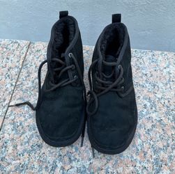Ugg boots Suede Lace-Up Ankle Boots with Shearling Lining