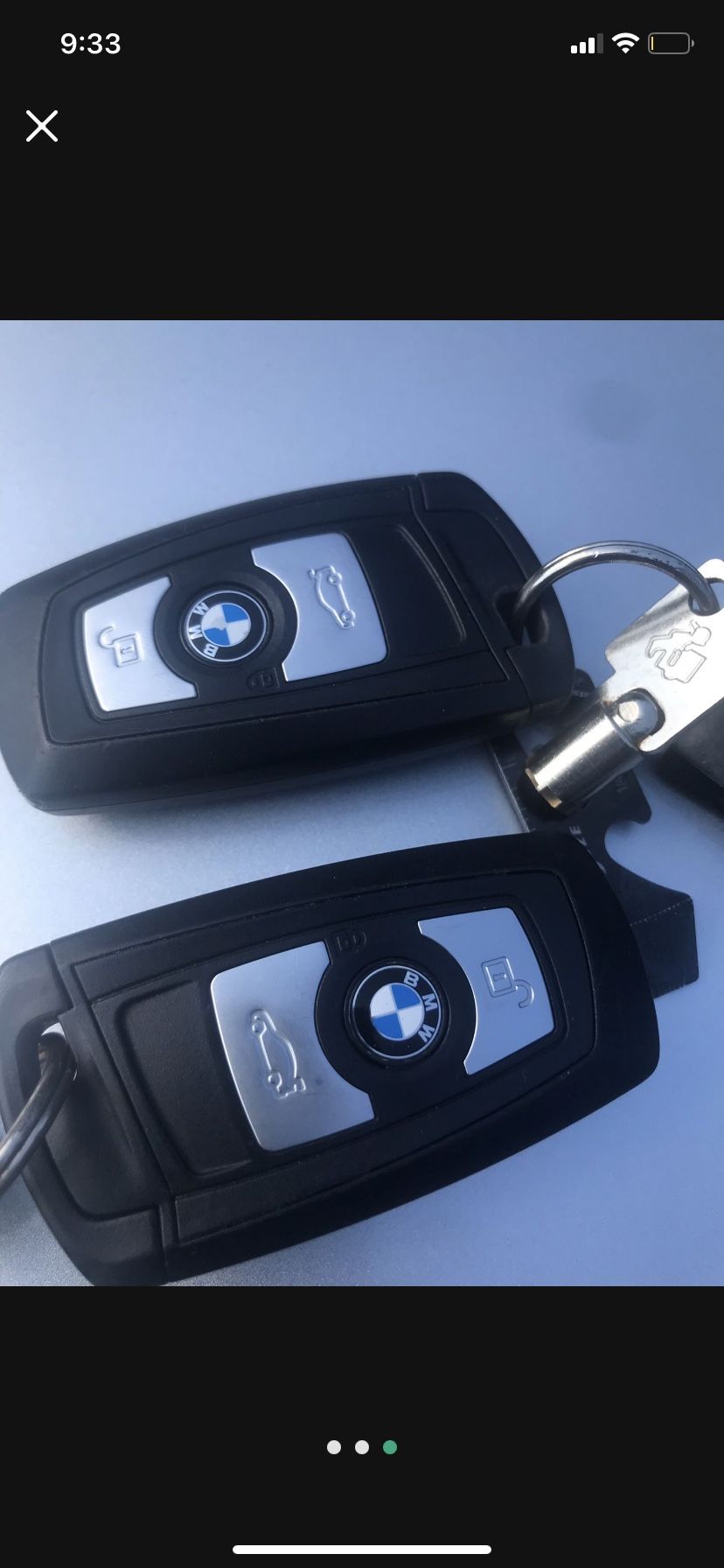2012 bmw 328 I 3 series key set