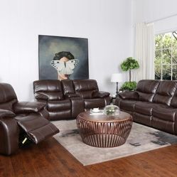 TEXT 30777 TO 22462 TO SHOP WITHOUT CREDIT!!! SOFA AND LOVESEAT SET - ADD THE RECLINING CHAIR FOR $299!!! JUST $50 DOWN AND 90 DAYS NO INTEREST!!!