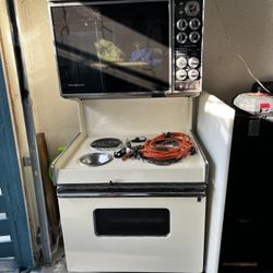 Stove Microwave In One Piece 