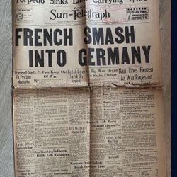 WWII Original Newspaper and Yank Talk Booklet, 1940s Military Memorabilia Bundle