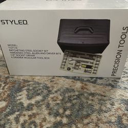 Ratcheting Steel Socket Set And Assorted Screwdriver Set