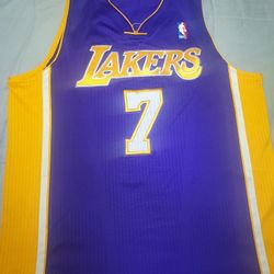 Lakers #7 Ramon Sessions Game Issued/used Jersey