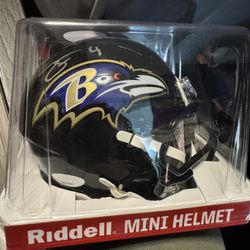 Zay Flowers Baltimore Ravens Mini Helmet