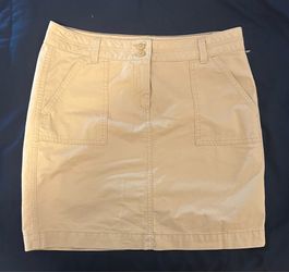 BRAND NEW SIZE 4 TOMMY HILFIGER KHAKI MINI SKIRT