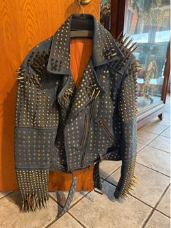 Custom Suede Spiked Jacket