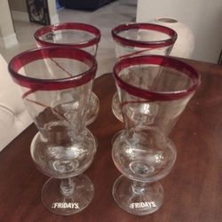 Set Of Four Glasses From T.G.I. Fridays