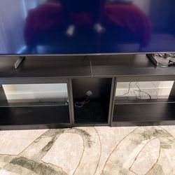 Bestier TV Stand for 70 inch TV with Power Outlets, LED Entertainment Center