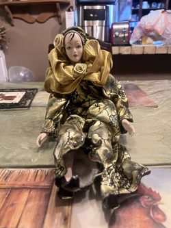 Vintage Pierrot Doll