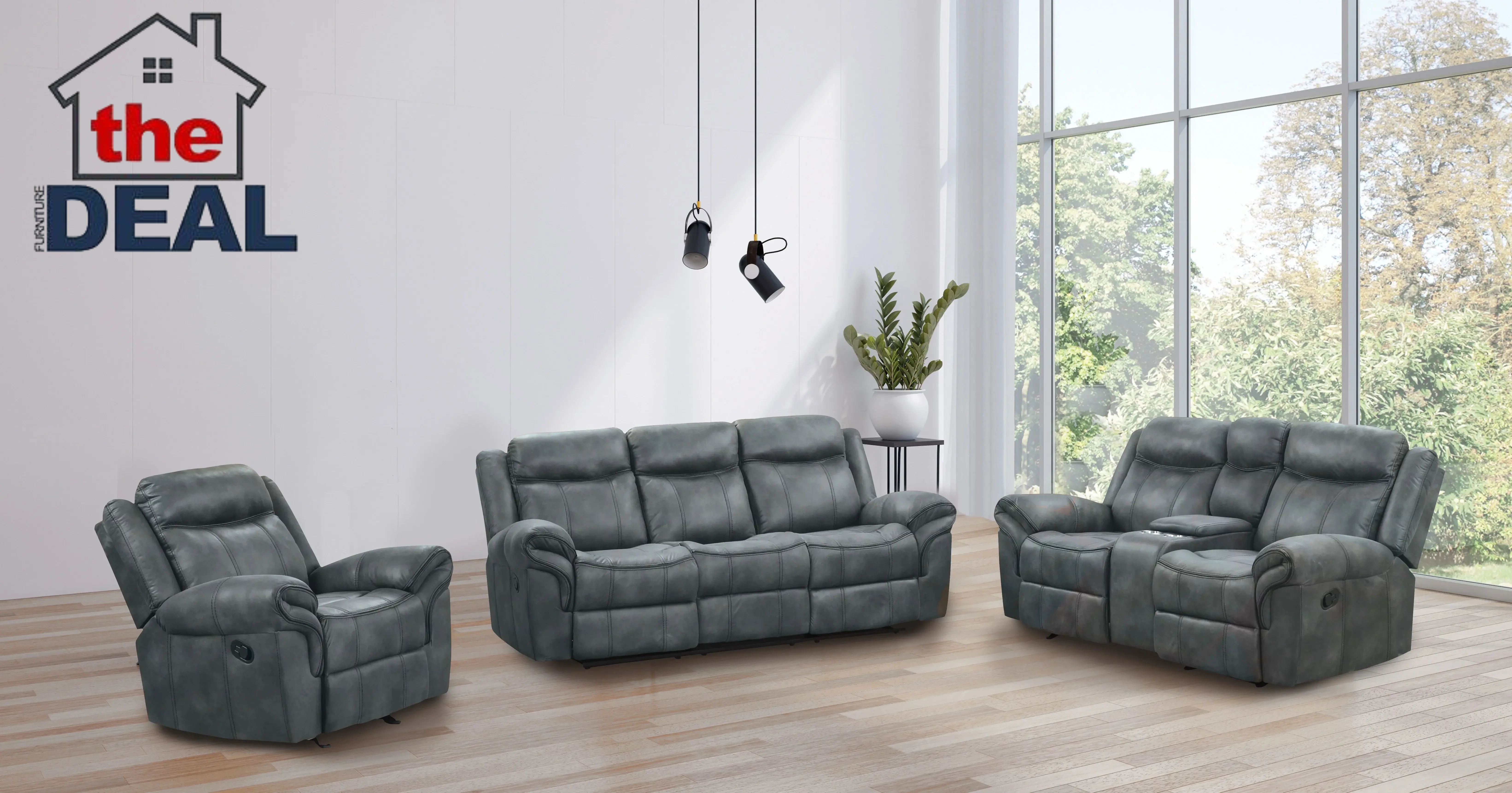 3-PC RECLINING SET: IN-STOCK CLEARANCE SALE