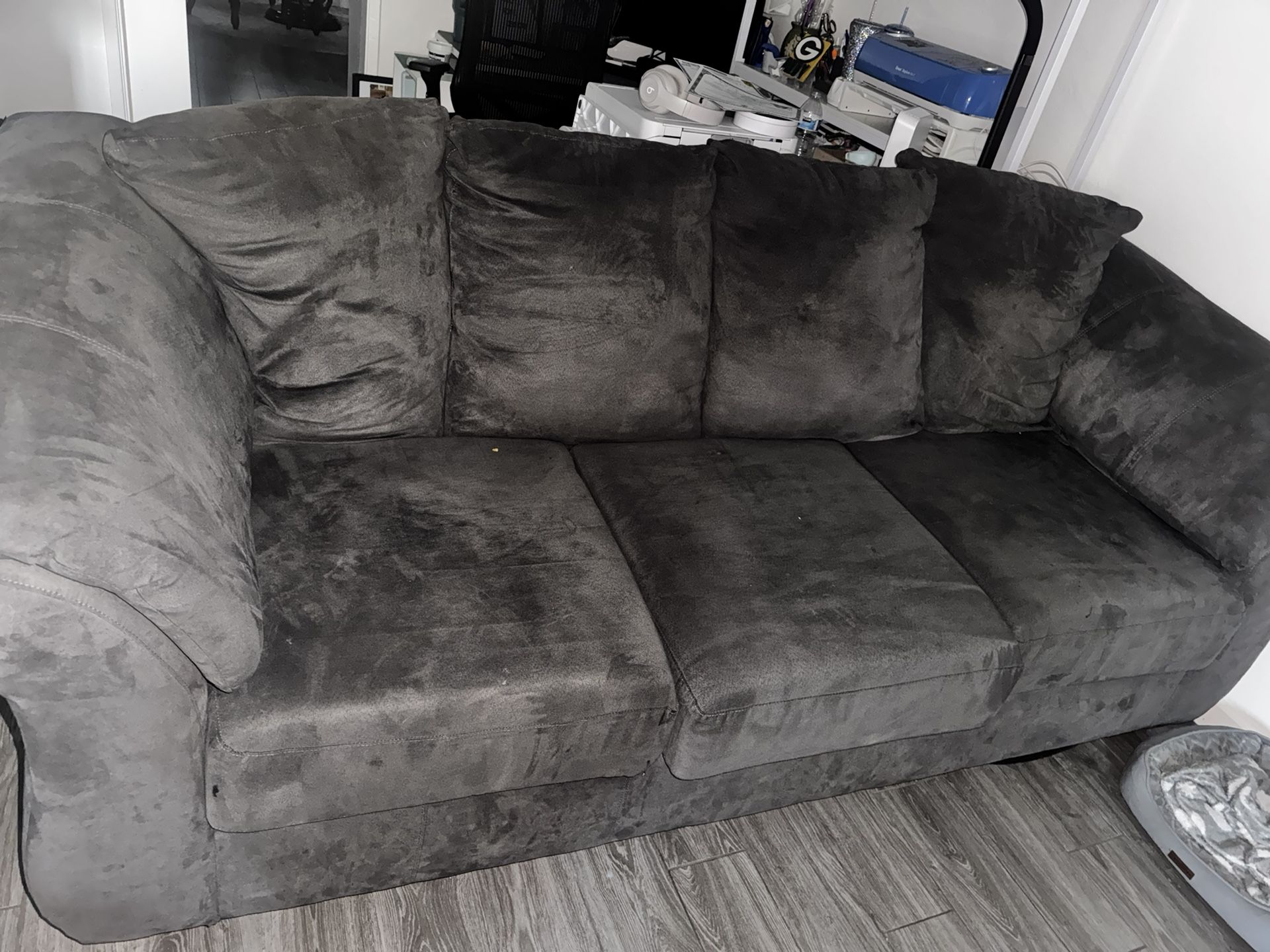 Grey Sofa.