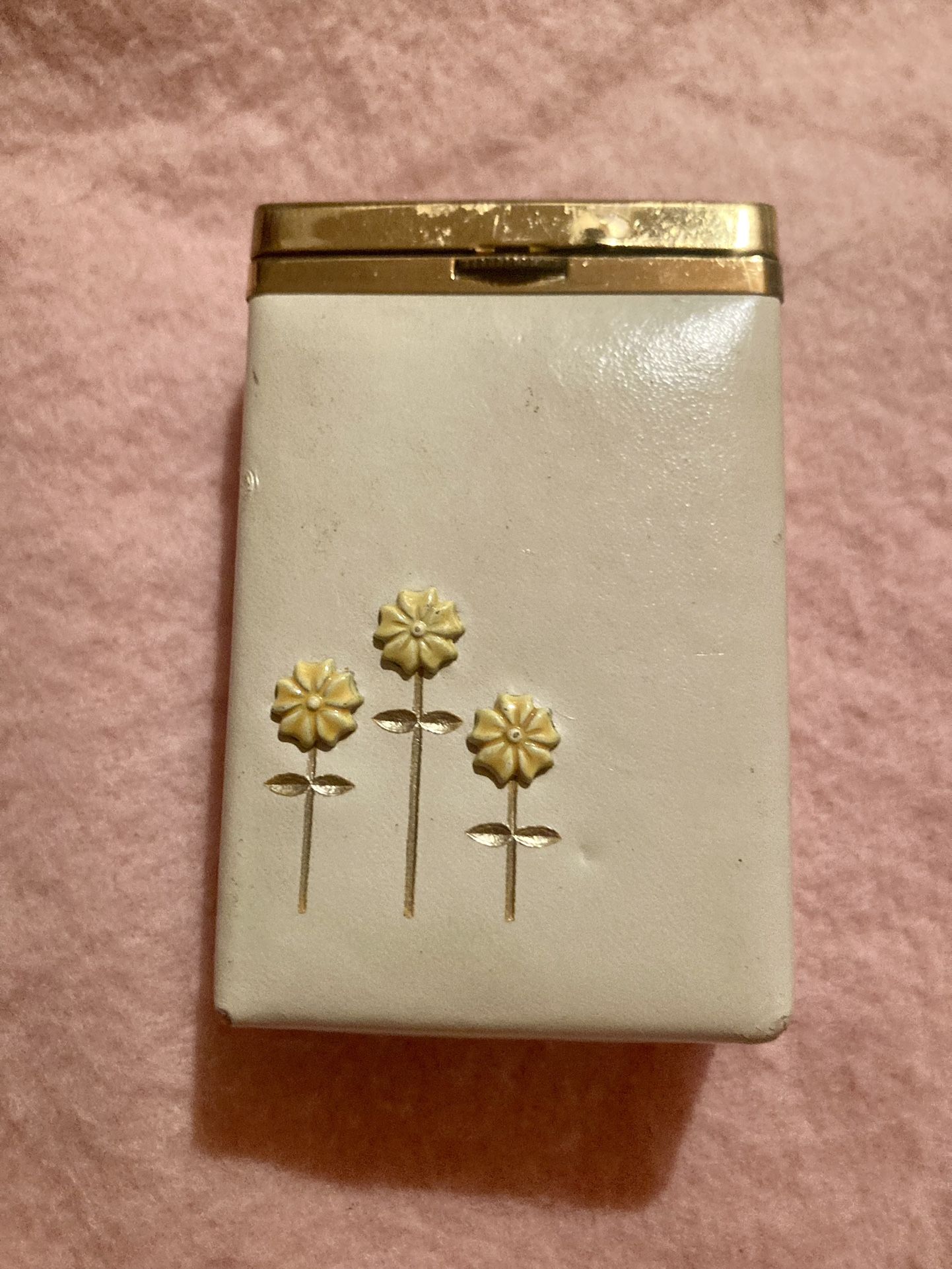 VINTAGE 1950’s BUXTON BRASS & LEATHERETTE CIGARETTE CASE