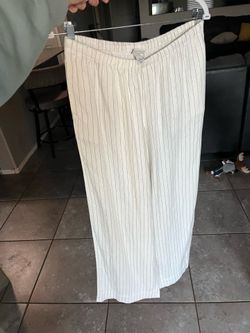 Women’s White Linen Pants small