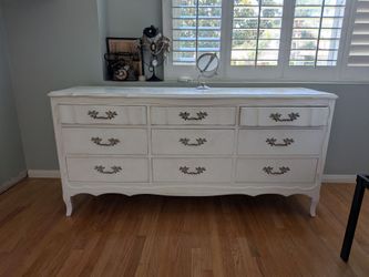 French Provincial dresser and nightstands pair