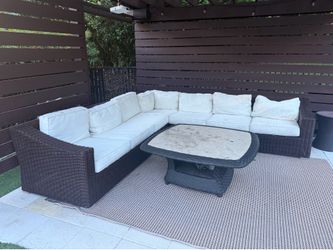 City Furniture outdoor sectional couch