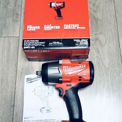 New Milwaukee M18 FUEL Brushless Cordless 1/2 in High Torque Impact Wrench (Tool-Only). $240