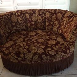 Gently used large oval loveseat
