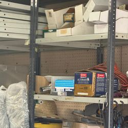 Used Metal Shelving Storage System 