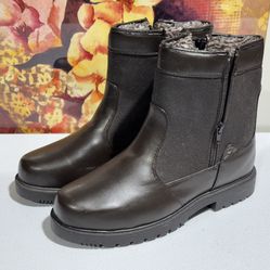 Habands Thermal King Mens Double Zip Boots Brown Size 9.5D  459-04