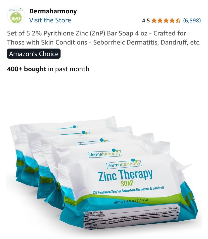 Set Of Five DemaHamony 2% Dandruff