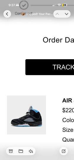 Black UNC Jordan 5’s